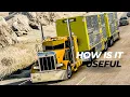 Custom Yellow Peterbilt 379 - Heavy Livestock Hauling