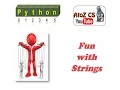 How to access a string variable content using Python programming language
