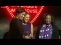 Lesli Foster accepts Women of Excellence Award