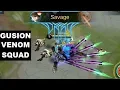 Gusion Epic Skin VENOM Squad Gameplay (Skill Effect) Gusion Best Skin Is Coming - Mobile Legends