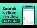 Search Filter ListView in Flutter