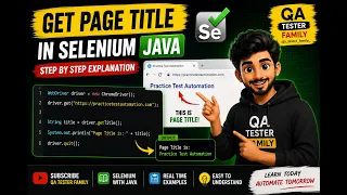 Get Page Title in Selenium Java Step-by-Step Tutorial