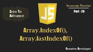 Array indexOf Array lastIndexOf Javascript Javascript Tutorial