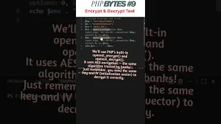 Encrypt Decrypt Text in PHP PHP Bytes