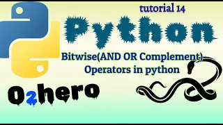 Bitwise Operators AND OR COMPLEMENT in python Tutorial 14 Brain Power