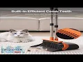 Download Lagu Broom and Dustpan Set with Self Cleaning Teeth for Home Office Restaurant Review