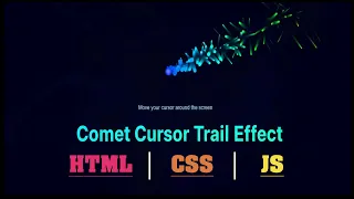 How to create Cursor Trail Effect using HTML CSS and JavaScript tutorial Cursor CSS Effect