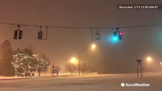 Reed Timmer chases winter storm dumping heavy snow in Rochester overnight