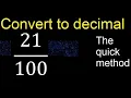 Convert to decimal How To Convert Decimals to Fractions