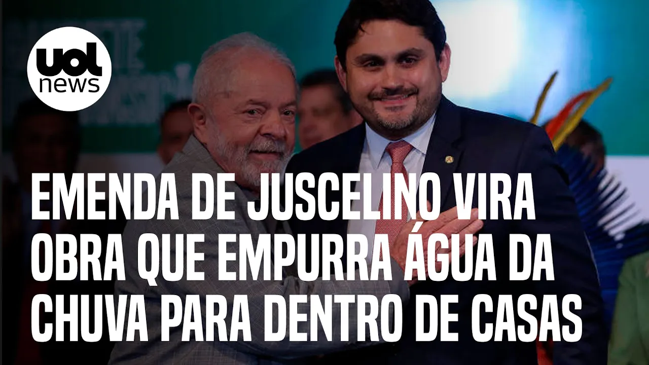 Caso Juscelino: Emenda de ministro de Lula vira obra que empurra água da chuva para dentro de casas