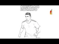 Ronaldo Colouring Sheets