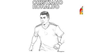 Ronaldo Colouring Sheets