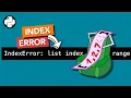 IndexError list index out of range What does it mean