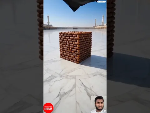Subhanallah🤲Kaaba Built from Dates Amazing Date Art😱 #shorts #viralvideo #viralshorts #youtubeshorts