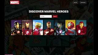 Marvel Website - Marvel Comics API React Js Responsive Design