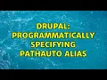 Drupal Programmatically specifying pathauto alias 2 Solutions
