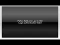 Python ftplib error - perm 530 Login authentication failed