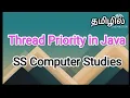 Thread priority in java Java in tamil