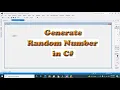 how to generate random numbers in c how to create random numbers in visual c