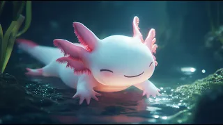 Cute Axolotl Lullaby for Bedtime Bedtime Music 1 Hour Sleeping Music