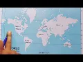 Continents and Oceans Learn Names of Continents and Oceans Social studies Map Marking