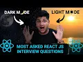 Dark Mode Toggle in React JS Frontend Developer Machine Coding Round