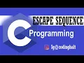 Lecture -09 Escape Sequence and comments in c programming Hindi Explanation