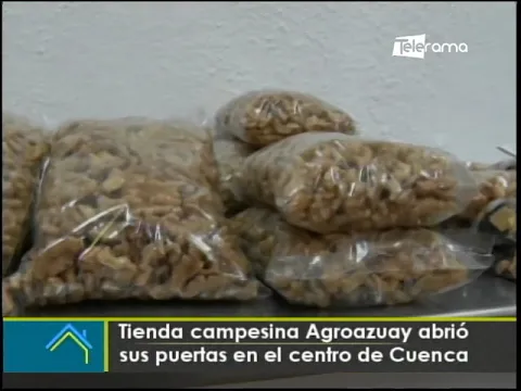 Tienda campesina Agroazuay abrió sus puertas en el centro de Cuenca