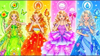 Four Elemental Princes Proposed! 💍 Who Made the Most Magical Handmade Gown? ✨
