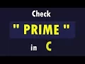 How to Check PRIME number in C Bangla Tutorial