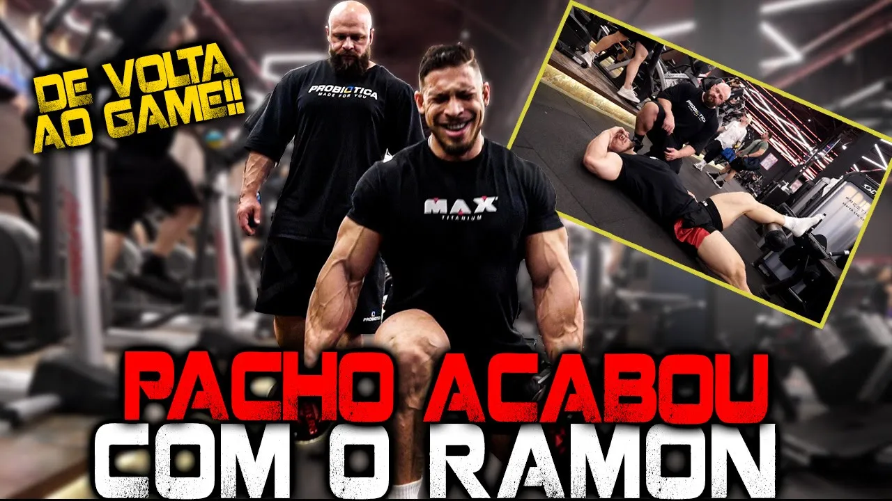 PACHO ACABOU COM O RAMON NO LEG DAY !!!