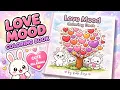 Cute Love Coloring Page with Hearts