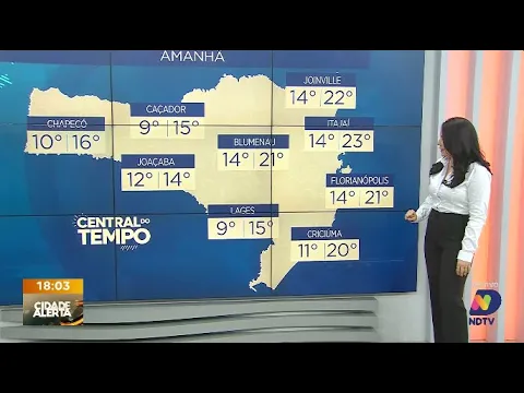 Central do Tempo - massa de ar frio faz temperaturas despencarem em Santa Catarina