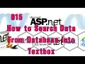 015 How to Search Data From Database Into Textbox with ASP Net C and SQL Server