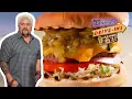 Guy Fieri Eats an Insane Green Chile Cheeseburger Diners Drive-Ins and Dives Food Network
