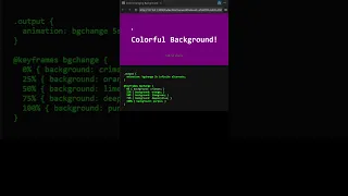 Color Changing Background Using CSS JavaScript Beginner Project