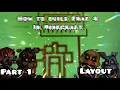 How to build FNAF 4 In minecraft Part 1 Layout Floors Walls