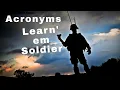 25 Key US Army Acronyms Every New Soldier Must Know