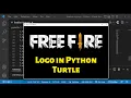 FREE FIRE Logo Drawing Using Python Turtle Python For Beginners BGMI FreeFireIndiaOfficial
