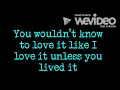 Blake Shelton - I Lived It (Lyrics)