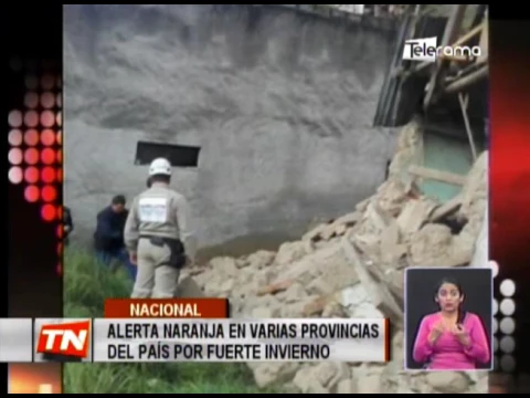 Alerta Naranja en varias provincias del país por fuerte invierno