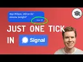 Only One Check Mark On Signal - What Does It Mean