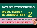 Mock Tests JS Coding Test - 2 JavaScript Essentials NxtWave CCBP 4 0