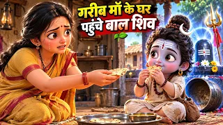 गरीब माँ की आखिरी उम्मीद बने बाल शिव 🙏 | जब भूखे बच्चे के रूप में घर पहुँचे महादेव | शिव भक्ति कहानी
