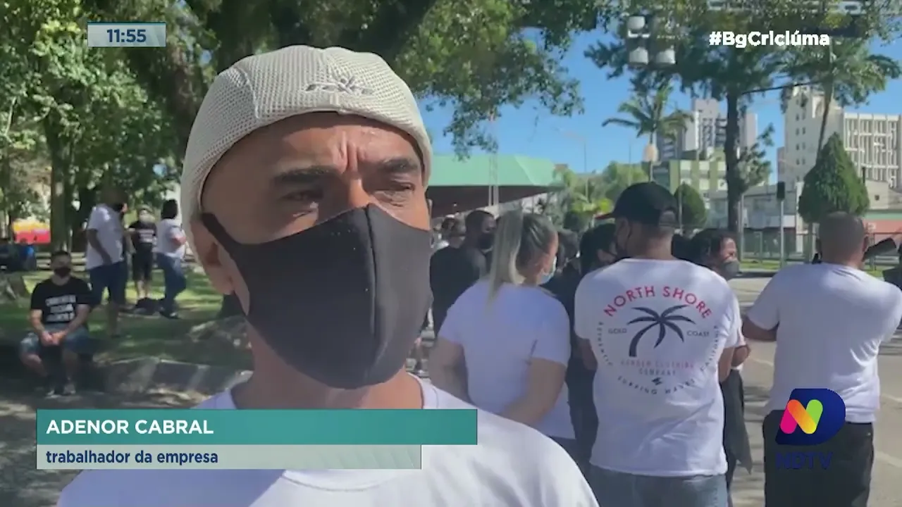 Trabalhadores de carbonífera extinta protestam por direitos