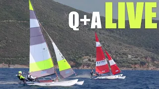 Jib Battens getting stuck?Stopping the boat?When to cross the boat?Your catamaran sailing questions