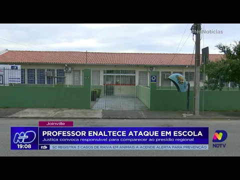 Professor enaltece ataque à escola: Justiça convoca responsável para comparecer ao presídio regional