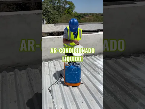 Ar-condicionado líquido! #pedreiro #reforma #obra #viralvideo #fyp