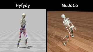 Hyfydy vs MuJoCo