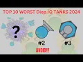 Top 10 WORST Diep io Tanks NEVER PLAY WITH THESE TANKS